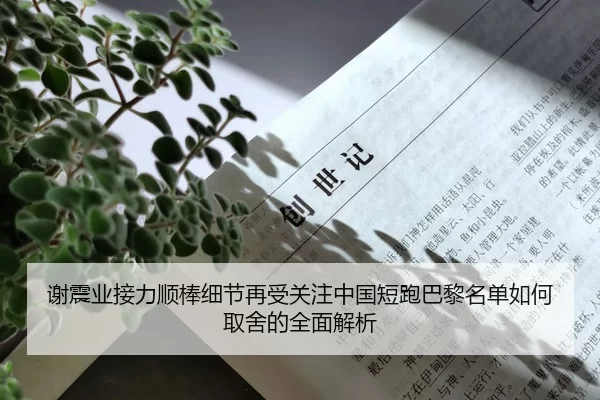 谢震业接力顺棒细节再受关注中国短跑巴黎名单如何取舍的全面解析